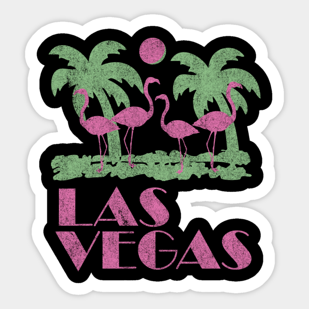 Vintage Las Vegas Vintage Las Vegas Sticker TeePublic